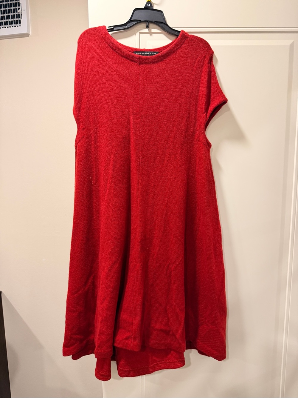 Balenciaga Red Casual A-Line Dress